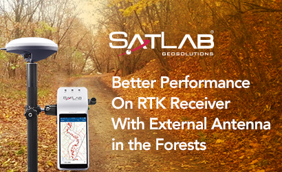 Better Performance on RTK Receiver with External Antenna in the Forests
