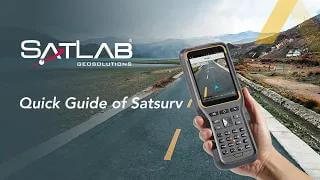 How To Set Up the SatLab SL900 GNSS Receiver in Handheld Controller