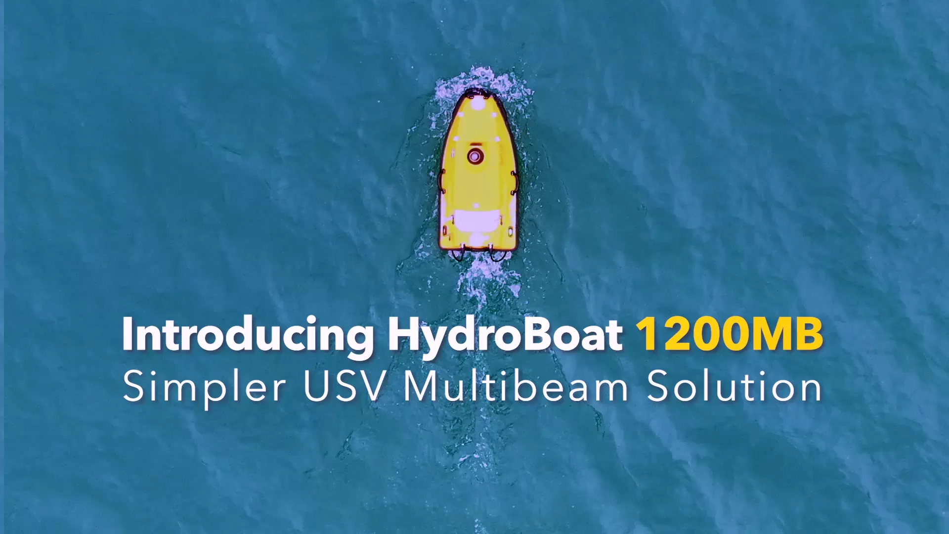 Solución multihaz USV HydroBoat 1200MB